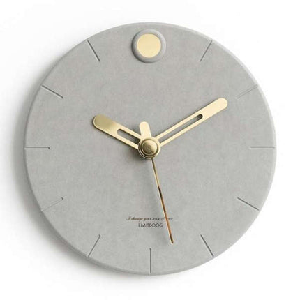 Reloj de pared moderno efecto cemento