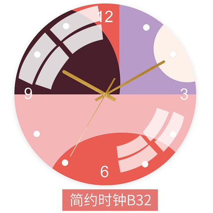 Reloj de pared diseño abstracto colorido