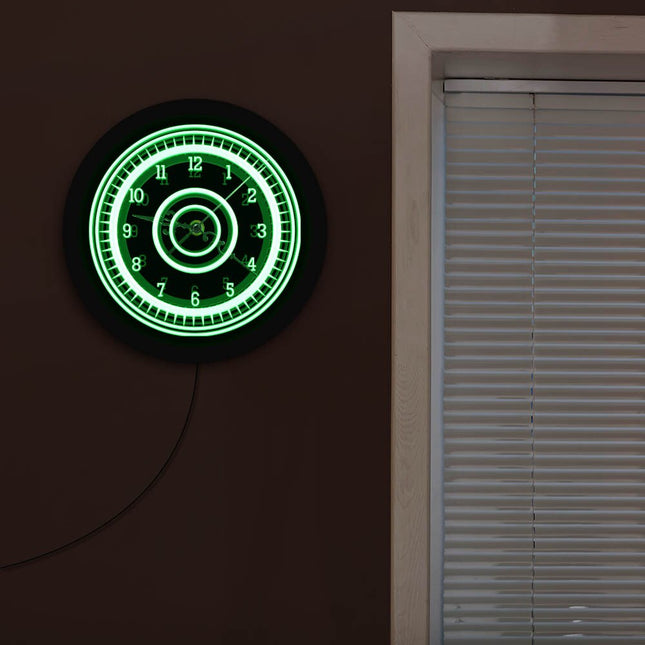 Reloj luminoso de pared para dormitorio