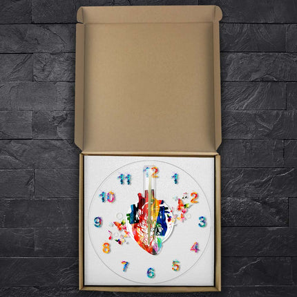 Reloj de pared LED acrílico Corazón