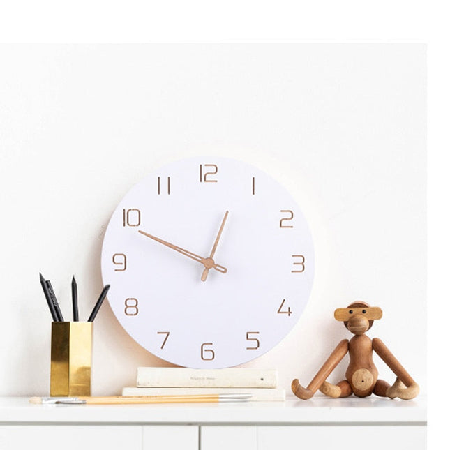 Reloj de pared diseño nórdico blanco