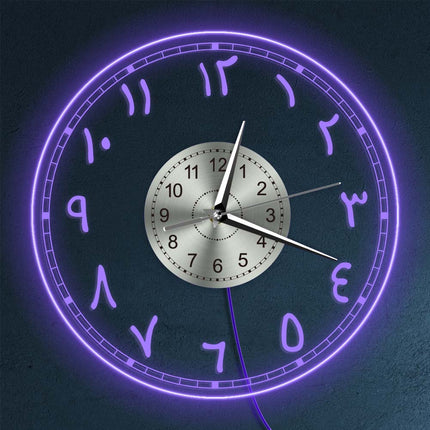 Reloj de pared LED números arábigos