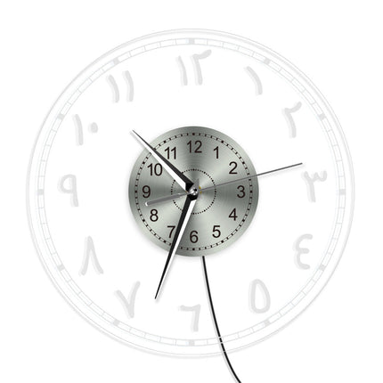 Reloj de pared LED números arábigos