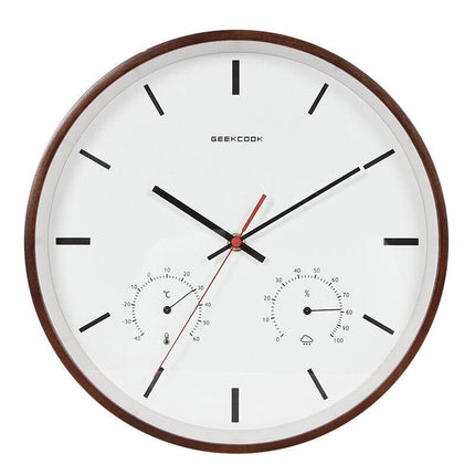 Reloj pared con termómetro y higrómetro