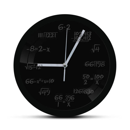 Reloj de pared LED fórmulas matemáticas