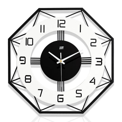 Reloj de pared geométrico diseño octogonal