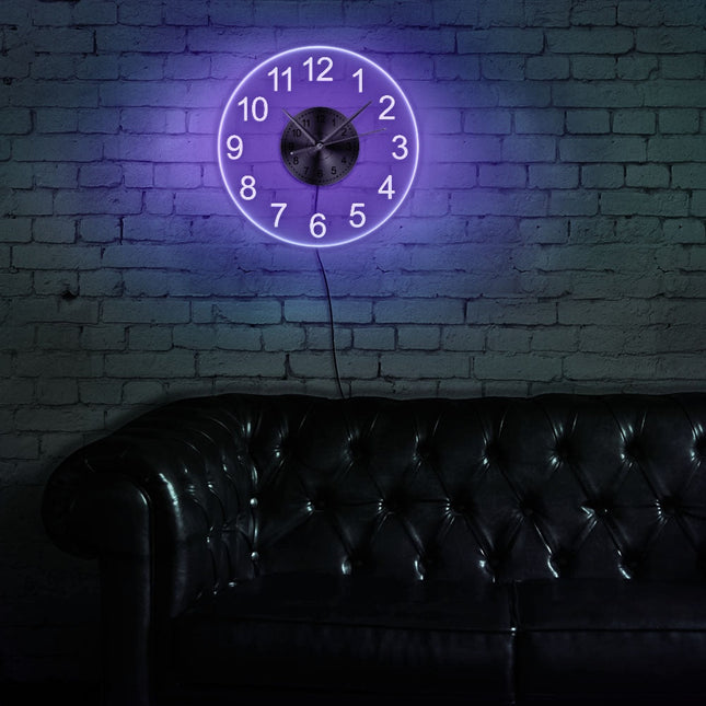 Reloj de pared LED con números grandes