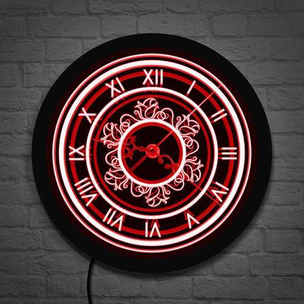 Reloj de pared LED estilo retro moderno