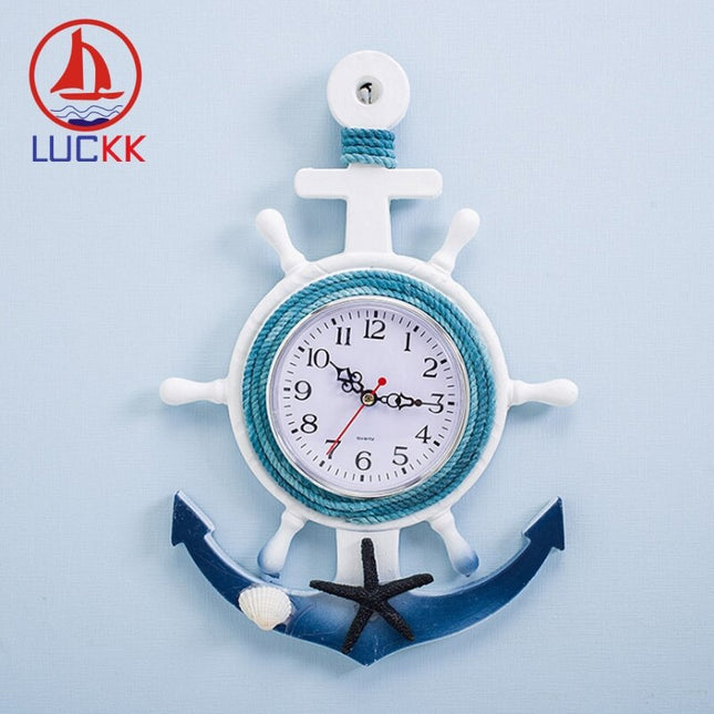 Reloj de pared diseño ancla marinero