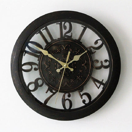 Reloj de pared industrial calado decorativo