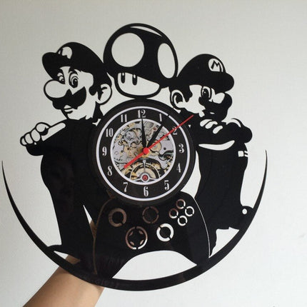 Reloj de vinilo gamer Super Mario