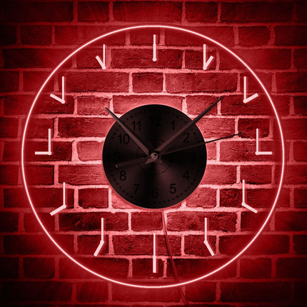 Reloj de pared LED retroiluminado minimalista