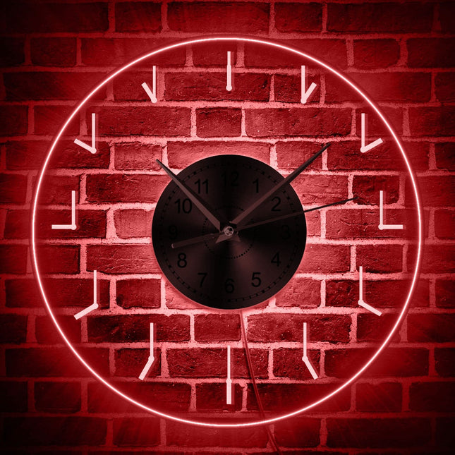 Reloj de pared LED retroiluminado minimalista
