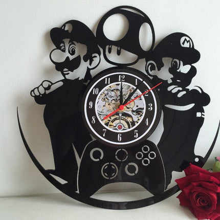 Reloj de vinilo gamer Super Mario