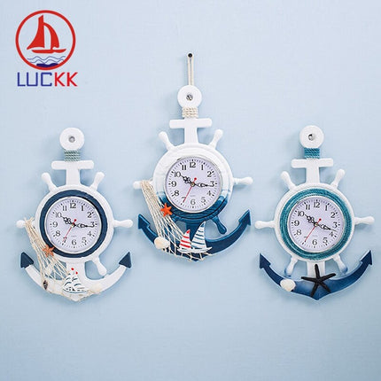 Reloj de pared diseño ancla marinero