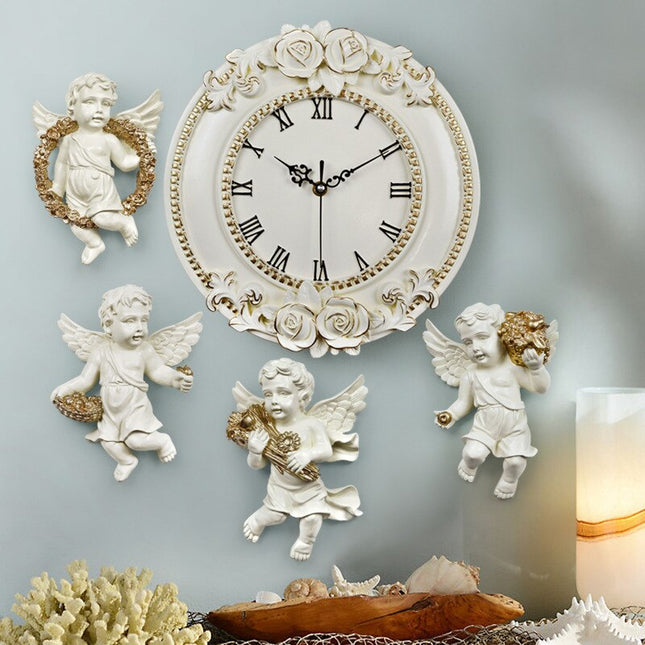 Reloj de pared ovalado estilo romántico