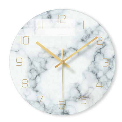 Reloj de pared diseño mármol elegante