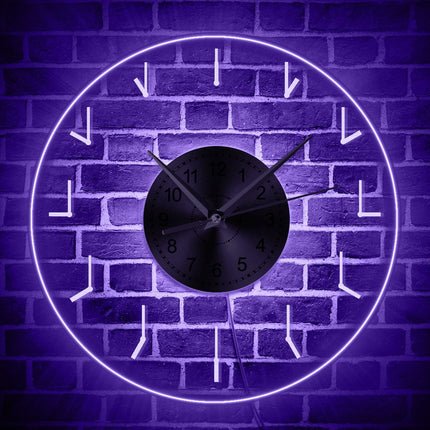Reloj de pared LED retroiluminado minimalista