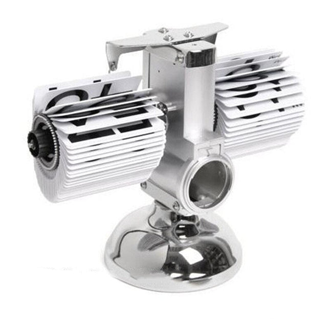 Reloj flip de mesa blanco y negro