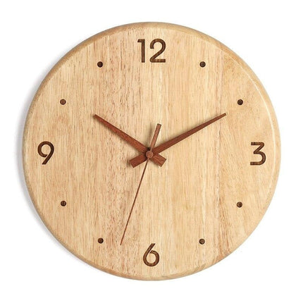 Reloj de pared madera natural 40 cm