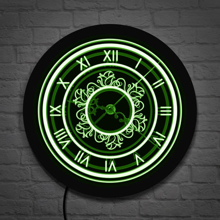 Reloj de pared LED estilo retro moderno