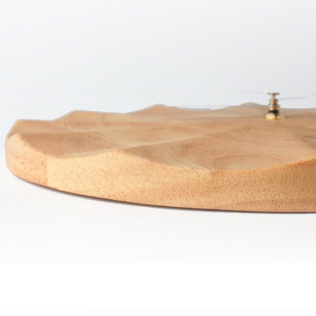 Reloj de pared madera diseño geométrico
