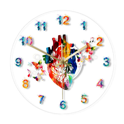 Reloj de pared LED acrílico Corazón