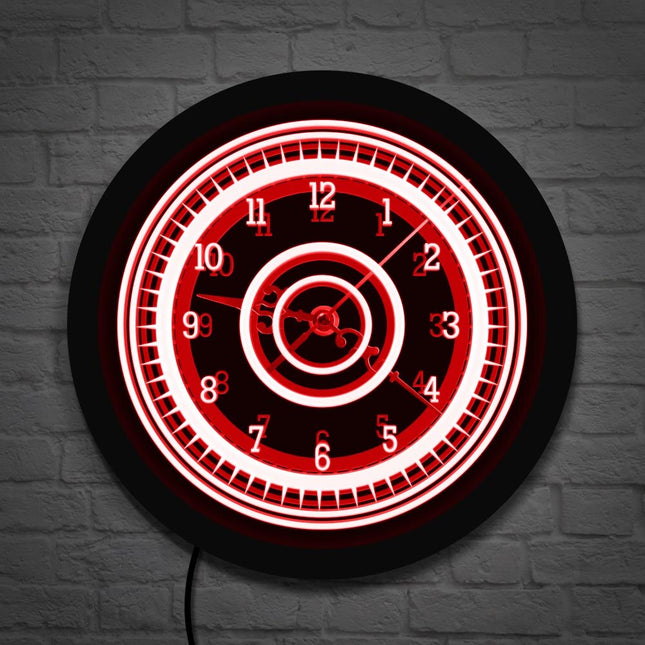 Reloj luminoso de pared para dormitorio