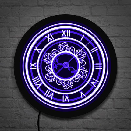 Reloj de pared LED estilo retro moderno