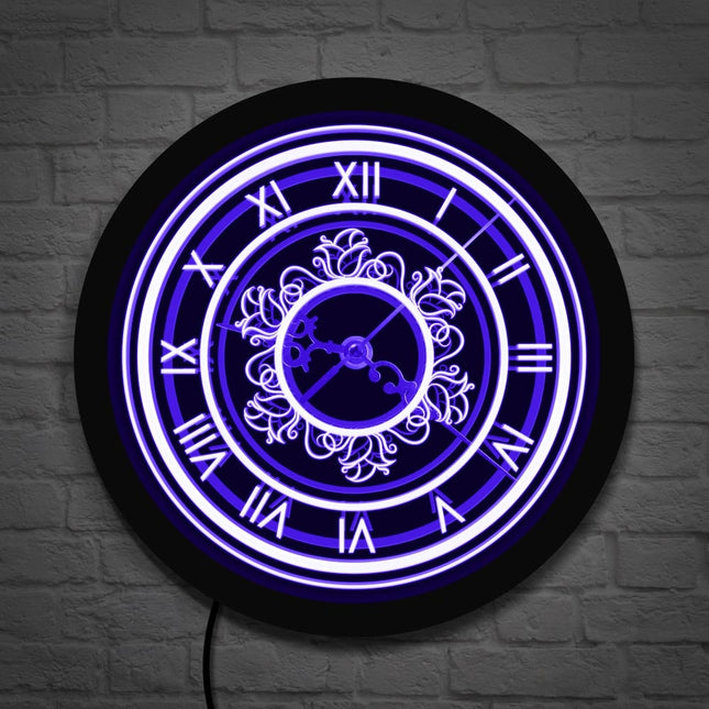 Reloj de pared LED estilo retro moderno