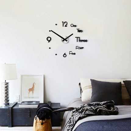 Reloj de pared 3D adhesivo moderno