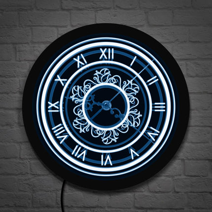 Reloj de pared LED estilo retro moderno