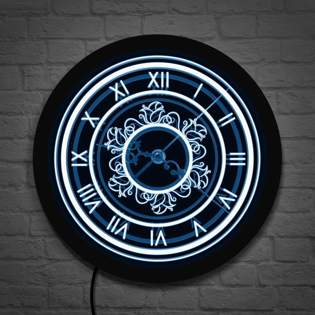 Reloj de pared LED estilo retro moderno