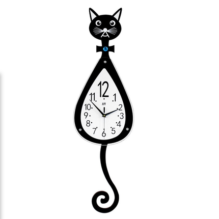 Reloj de pared Gato con péndulo
