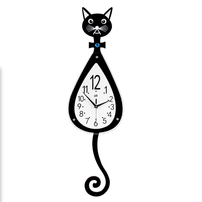 Reloj de pared Gato con péndulo