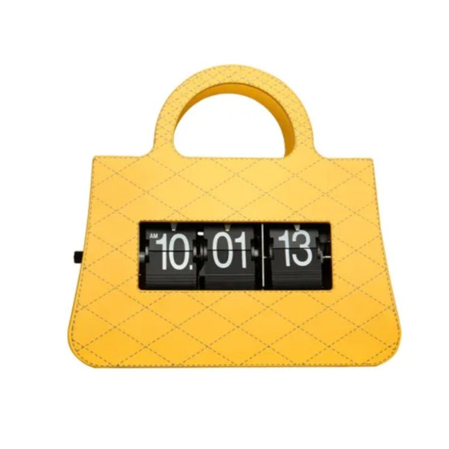 Reloj flip de mesa diseño bolso