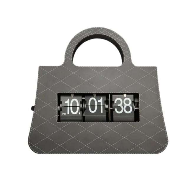 Reloj flip de mesa diseño bolso