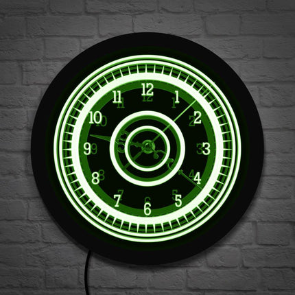 Reloj luminoso de pared para dormitorio