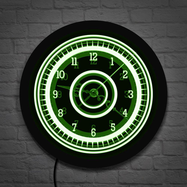 Reloj luminoso de pared para dormitorio