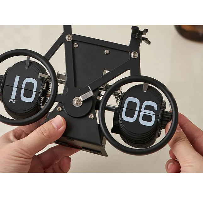 Reloj flip original forma bicicleta