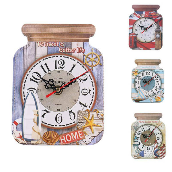 Reloj de pared cocina forma tarro