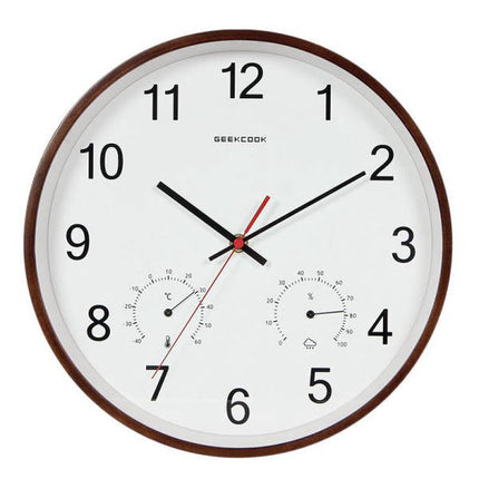 Reloj pared con termómetro e higrómetro