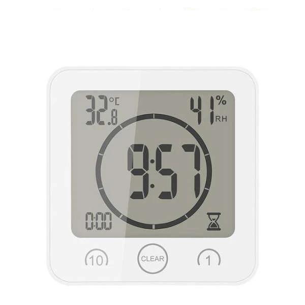 Reloj digital para baño resistente al agua