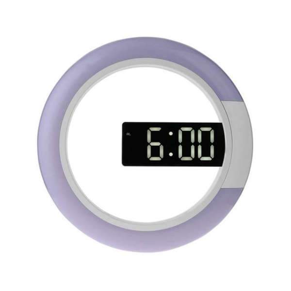 Reloj de pared digital redondo moderno