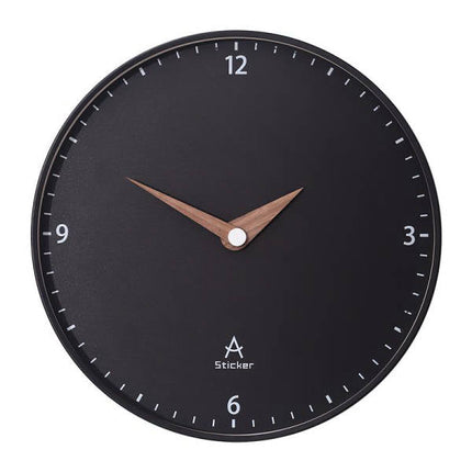 Reloj de pared minimalista esfera negra