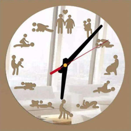 Reloj de pared Kamasutra efecto espejo