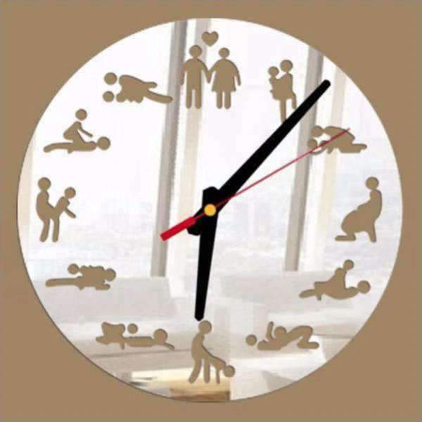 Reloj de pared Kamasutra efecto espejo