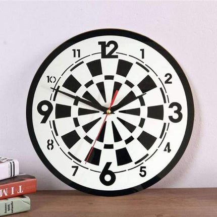 Reloj de pared con diseño de diana