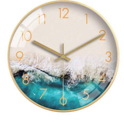 Reloj de pared redondo diseño océano