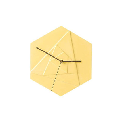 Reloj de pared geométrico forma hexagonal